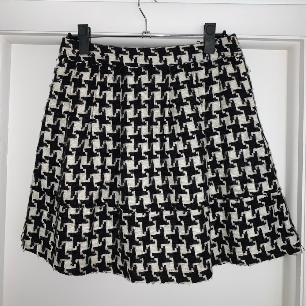 Houndstooth Mini Skirt